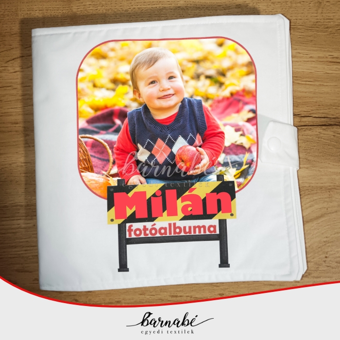 Textil fotókönyvecske kisfiúknak